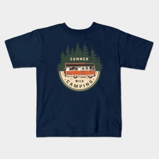 Summer Wild Camping Kids T-Shirt